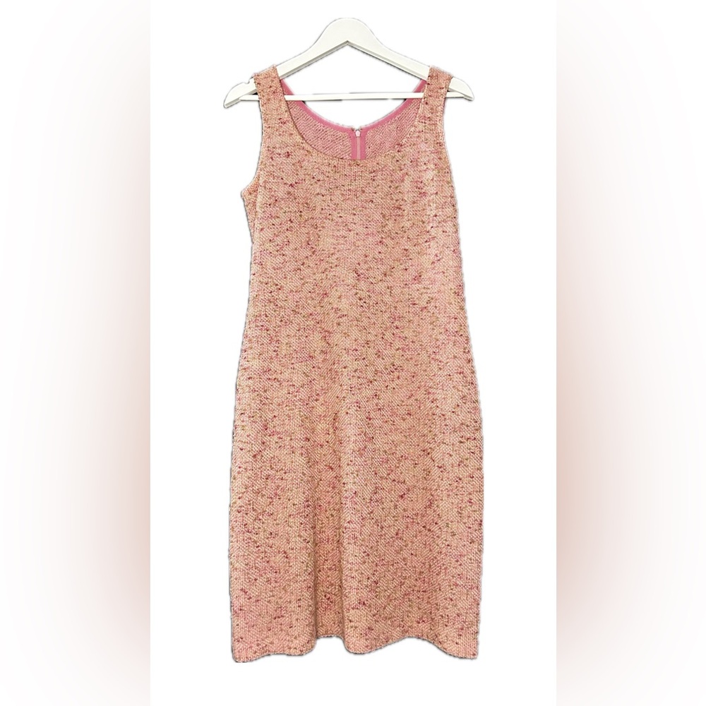 Pink Tweed St John Mini Dress, Size 6
